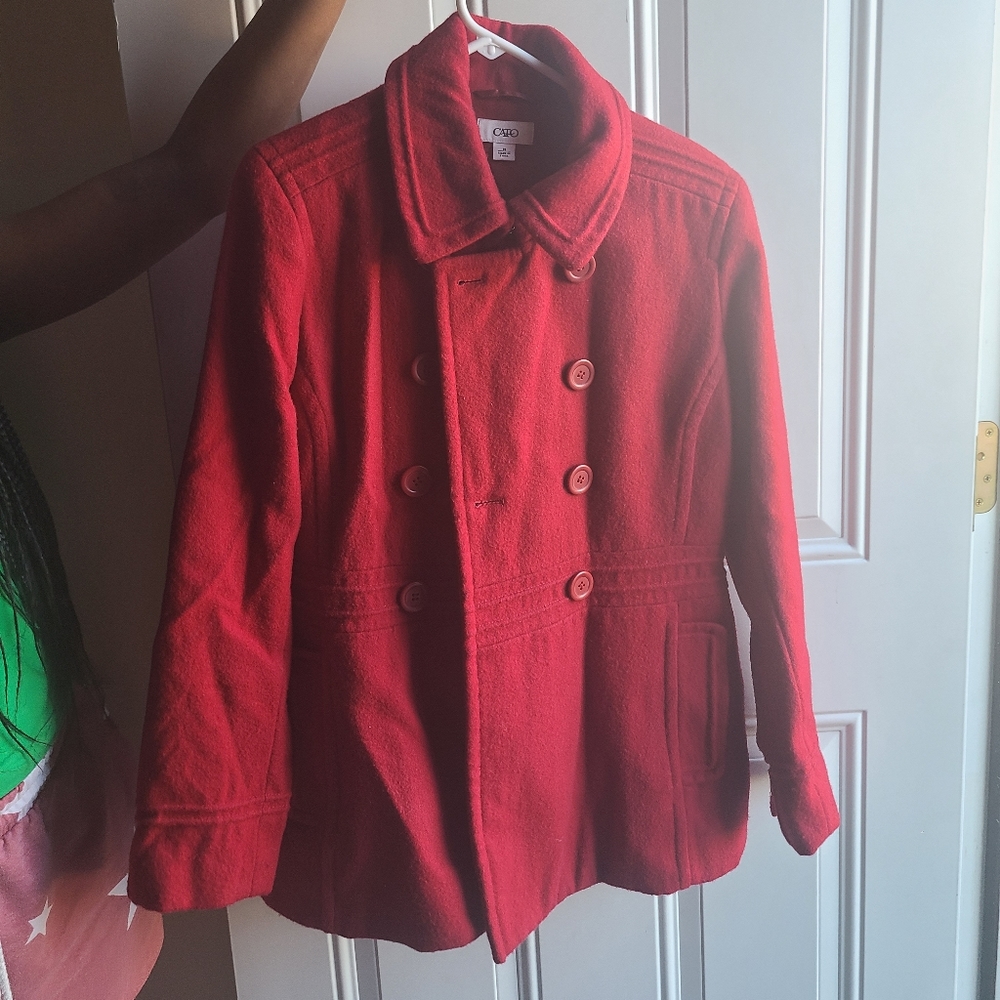 RED PEACOAT
